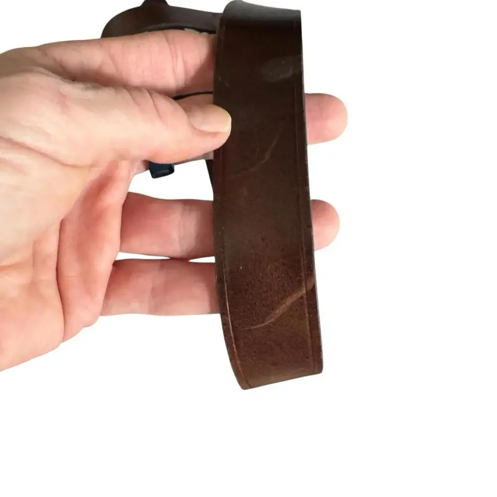 BA&SH Brown Leather Belt Size 85